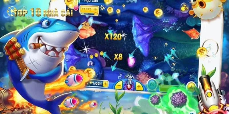 Dàn pháo uy lực trong Bắn Cá Hải Tặc